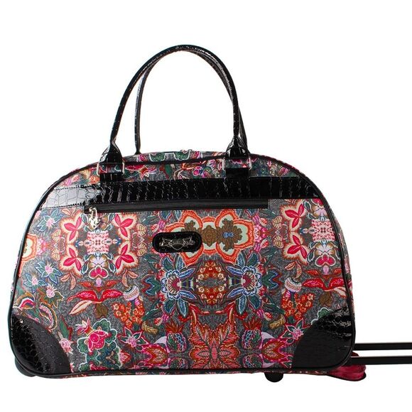 Kathy Van Zeeland Floral Patterned Women's Overnight Bag - Picture 1 of 14
